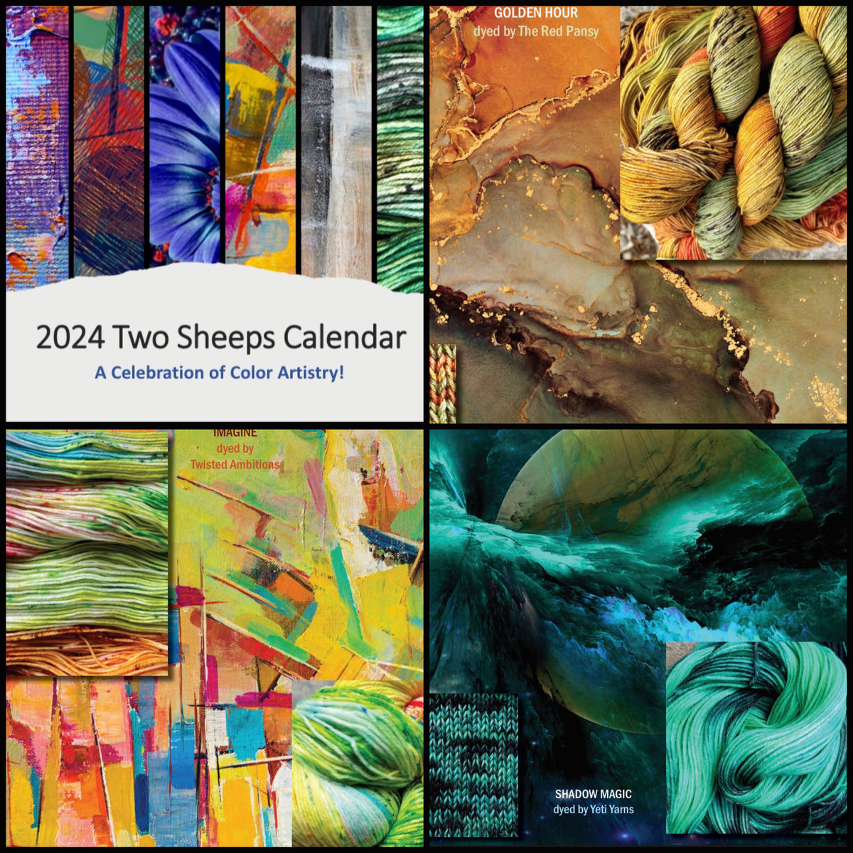 2024 Yarn Calendar A Celebration of Color Artistry (PDFs Only) Two