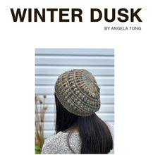 Load image into Gallery viewer, December 2023 Exclusive Kit - Winter Dusk Hat Pattern + 1 Skein of &quot;Ski Lodge at Dusk”