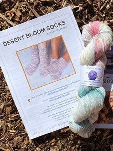 May 2023 Exclusive Knitwear Pattern - "Desert Bloom Socks"