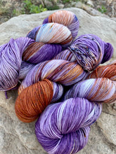 Load image into Gallery viewer, August 2023 Exclusive Kit - &quot;Works of Ingenuity&quot; Pattern Set + 2 Skeins of &quot;Bay Sunrise”