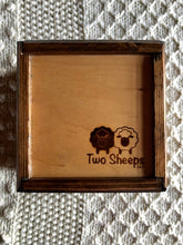 Load image into Gallery viewer, Two Sheeps Wooden Notion Boxes with Logo - Dark Walnut/Natural