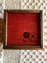 Load image into Gallery viewer, Two Sheeps Wooden Notion Boxes with Logo - Dark Walnut/Barn Red