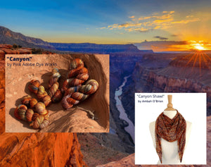 April 2023 Exclusive Knitwear Pattern - "Canyon Dawning Shawl"