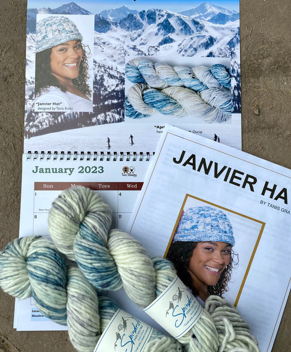 January 2023 Exclusive Kit - Janvier Hat + 2 Skeins of 