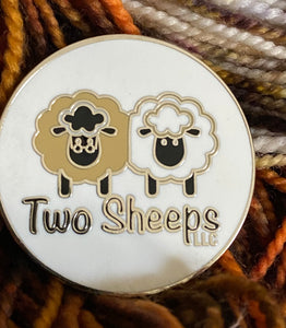 Two Sheeps Enamel Pin